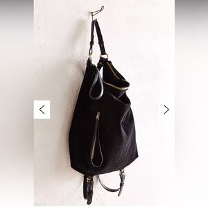 NWOT Kimchi Blue Convertible Suede Backpack Shoulder Bag